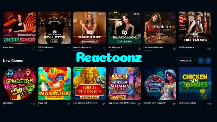 Reactoonz خوش آمدید بونس +600% پیشکش موبائل ایپ کے پروموشن سیکشن میں دکھائی دیتی ہے۔